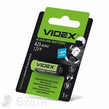 Батарейка лужна VIDEX А23/Е23А (1шт)