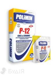 Клей для плитки П-12 (Р-12) Polimin (Полімін) C1T (25кг)