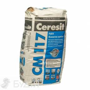 Клей для плитки еласт. Ceresit (Церезіт)  СМ 117 (25 кг)