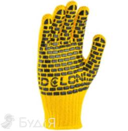 Перчатки Doloni ПВХ желтые (4078)