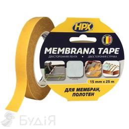 Стрічка HPX MEMBRANA (мембрана) Tape 15мм х 25м, двосторон. MEM1525