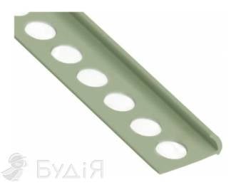 Уголок для плитки ПВХ TIS 9 мм внешний, серый (2,5м)