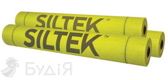 Сетка фасадная SILTEK (Силтек) 5x5мм желтая 50м (160 г/м2)