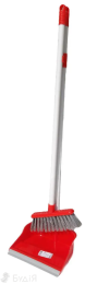Веник и совок с длинной ручкой Лентяйка  ZP-139