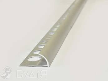 Уголок для плитки алюмин. TIS 10 мм, наружный, серебро НАП 10 (2,7м)