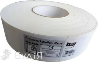 Стрічка KNAUF (Кнауф) паперова для швів КУРТ 75м 50мм
