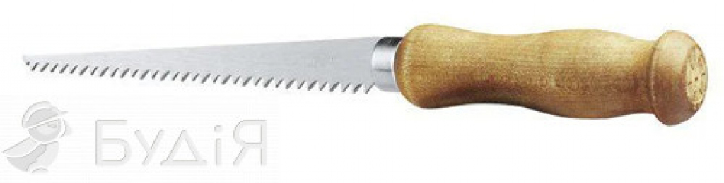 Ножівка по гіпсокартону, 152 мм, дерев'ян. ручка, 6 зуб/1  Стенлі (0-15-206)